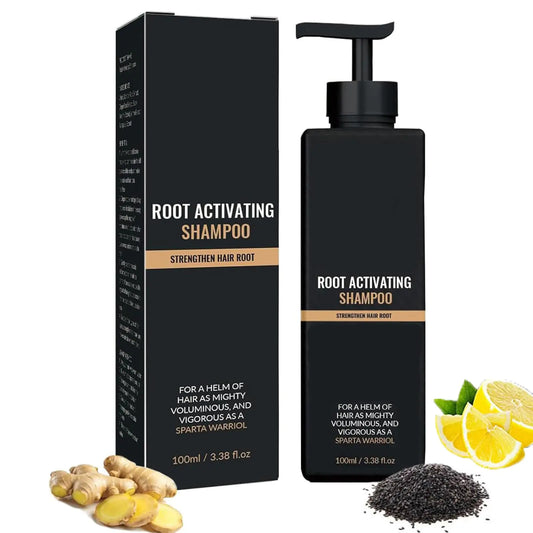 Spartan Shampoo Spartan Root Activator Shampoo Natural Hair Regrowth Shampoos For Men Women Nourishing Long Lasting Hair Care For Darker & Thicker Hair (100ml/3.38 Fl Oz)
